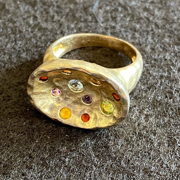 Matte multi stone ring - Picture 3 of 6